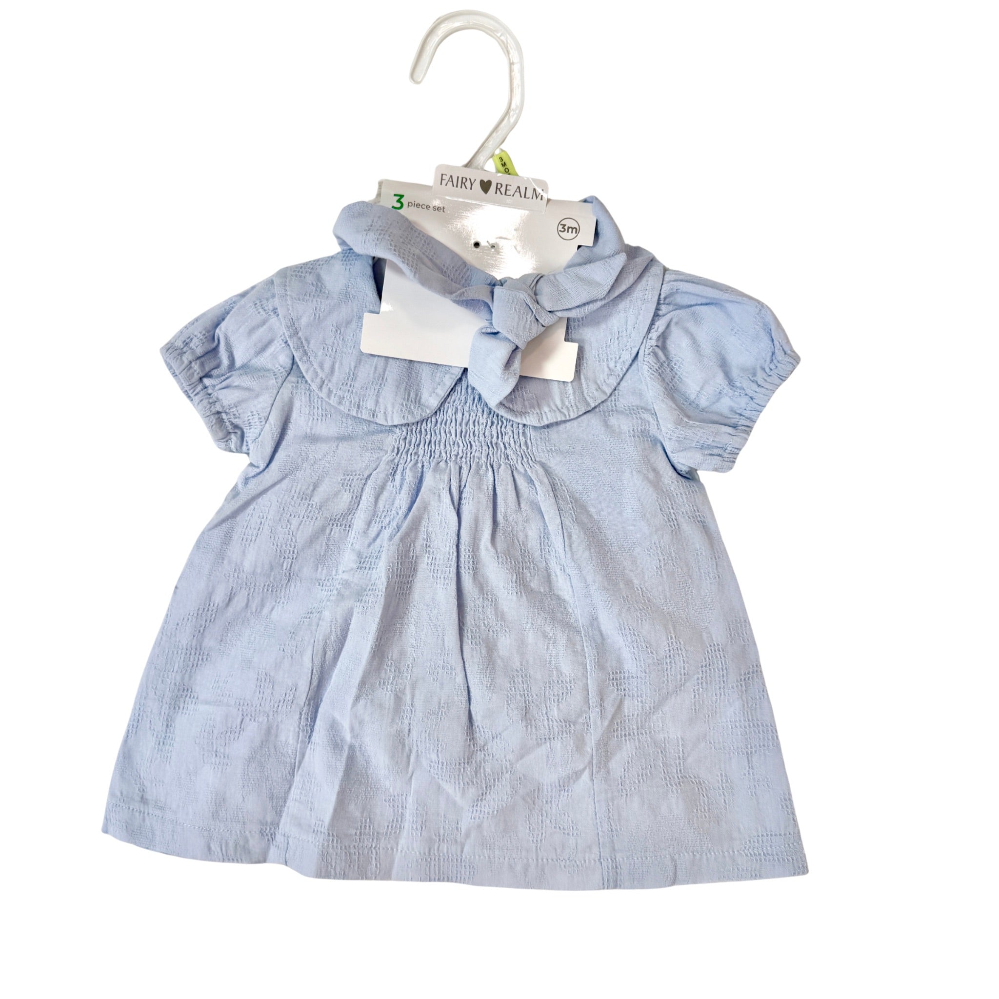 Sora 3 Piece Baby Doll Dress Set - Baby Blue (GS85)