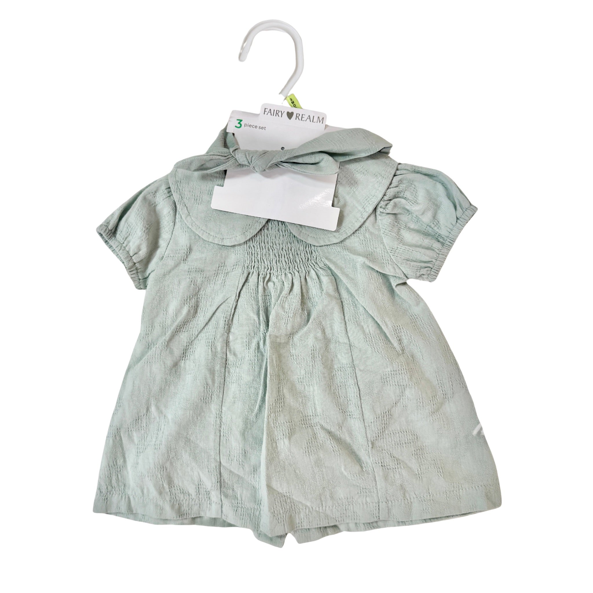 Sora 3 Piece Baby Doll Dress Set - Pastel Green (GS87)