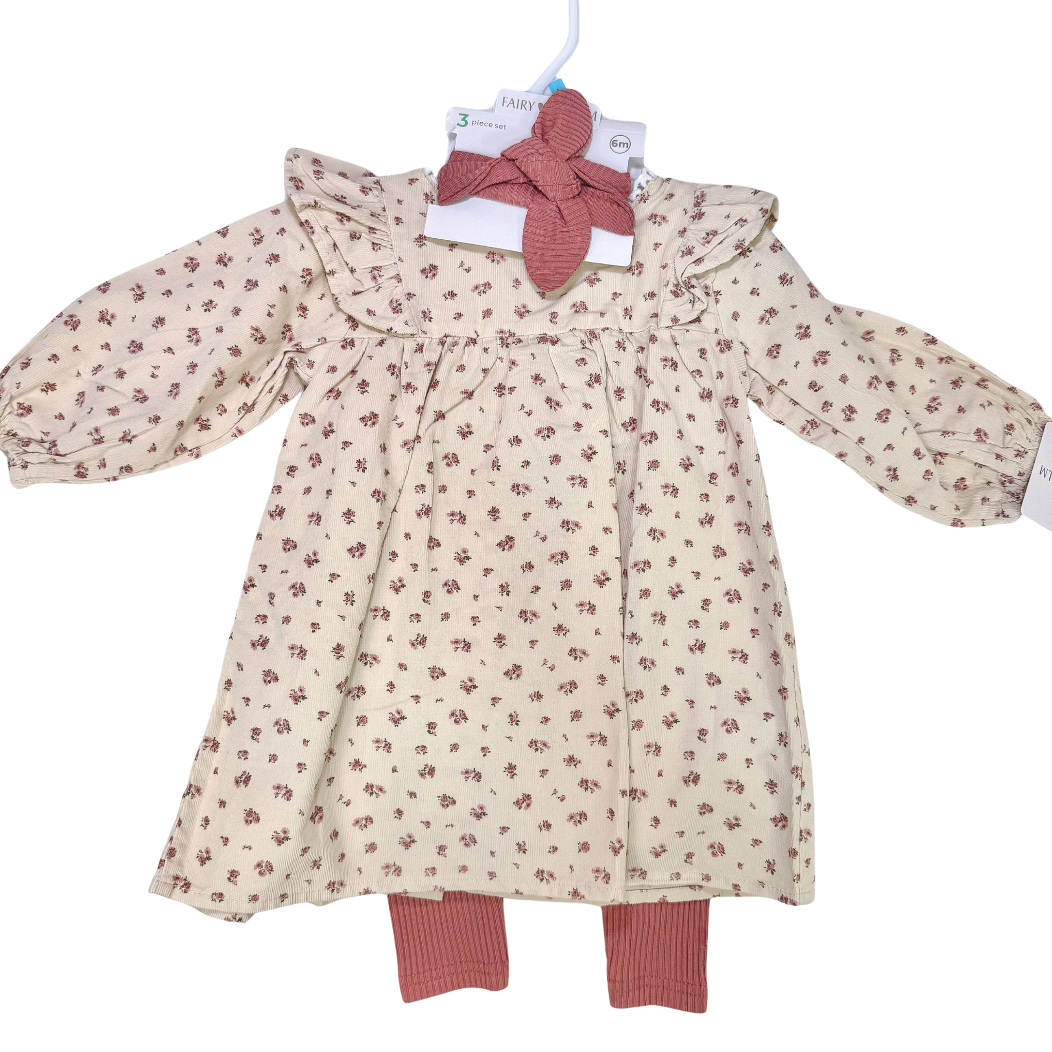 Ivy 3 Piece Baby Doll Dress Set - Vintage Floral (GS16)