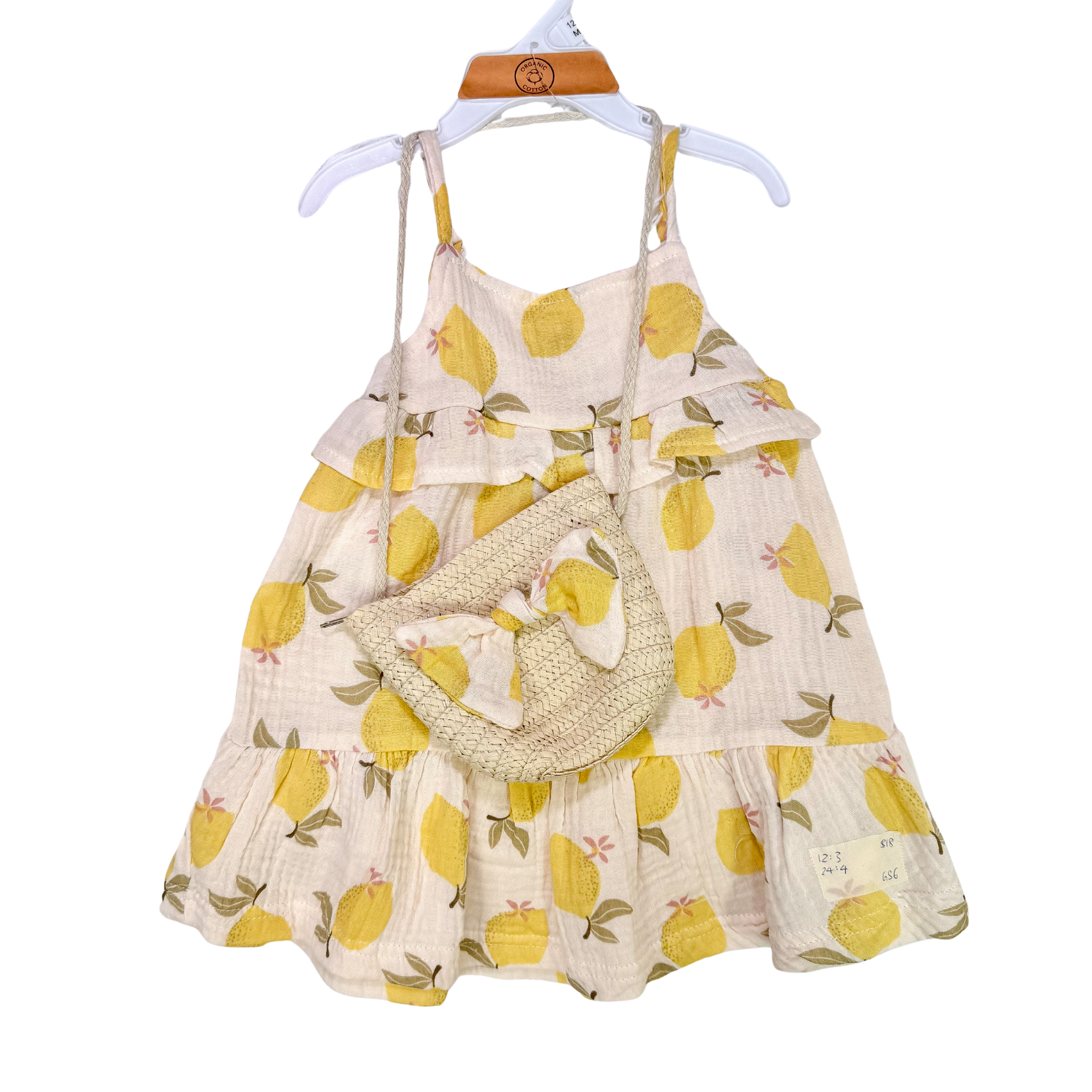 Ella 2 Piece Dress Set - Lemon (GS6)