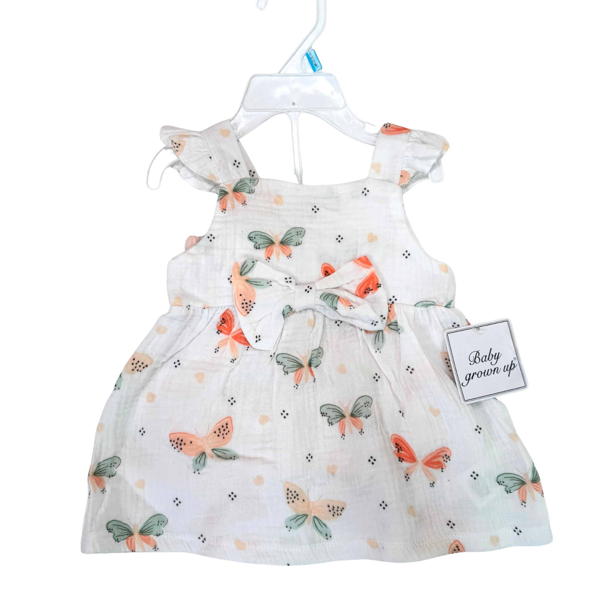 Sora 3 Piece Baby Doll Dress Set - Butterflies (GS66)