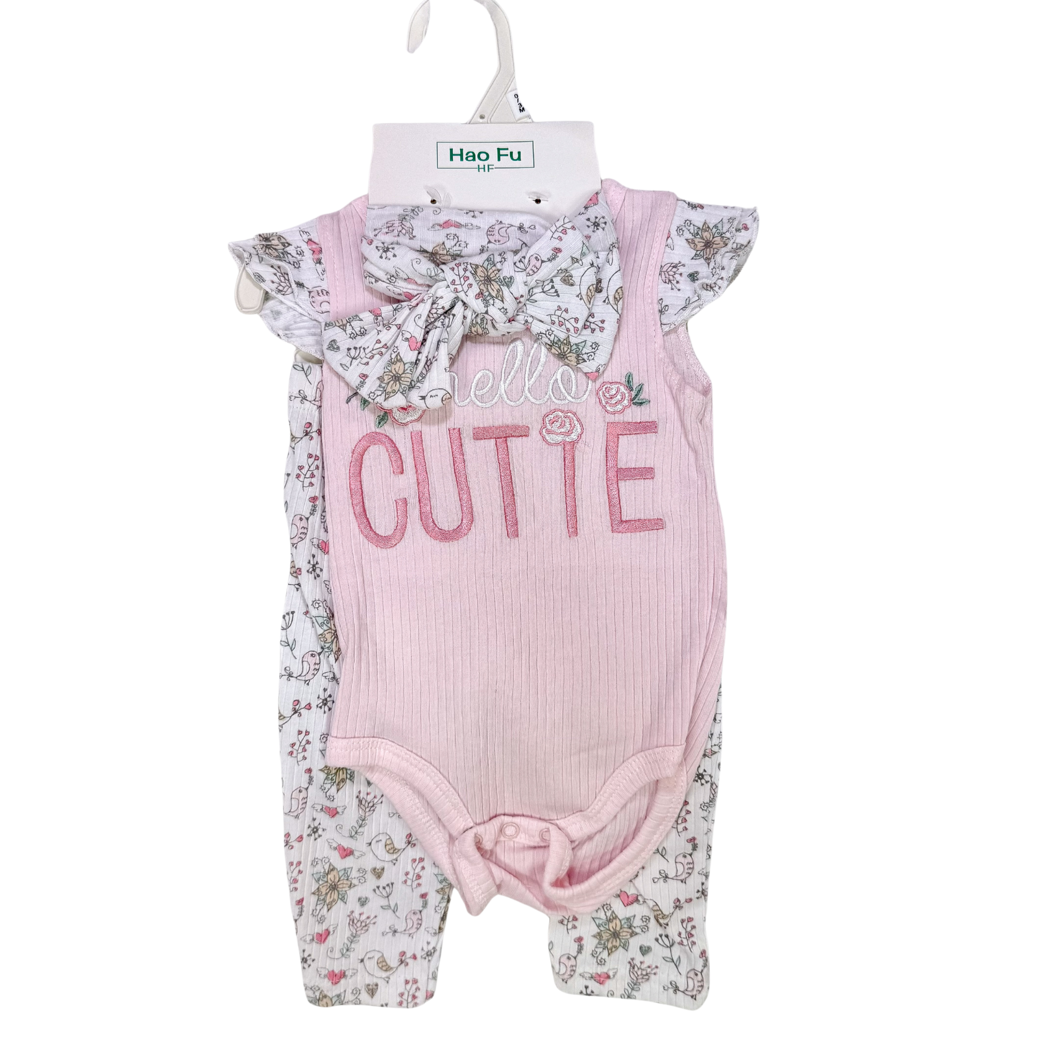 Aria 3 Piece Romper Set - Hello Cutie (GS24)