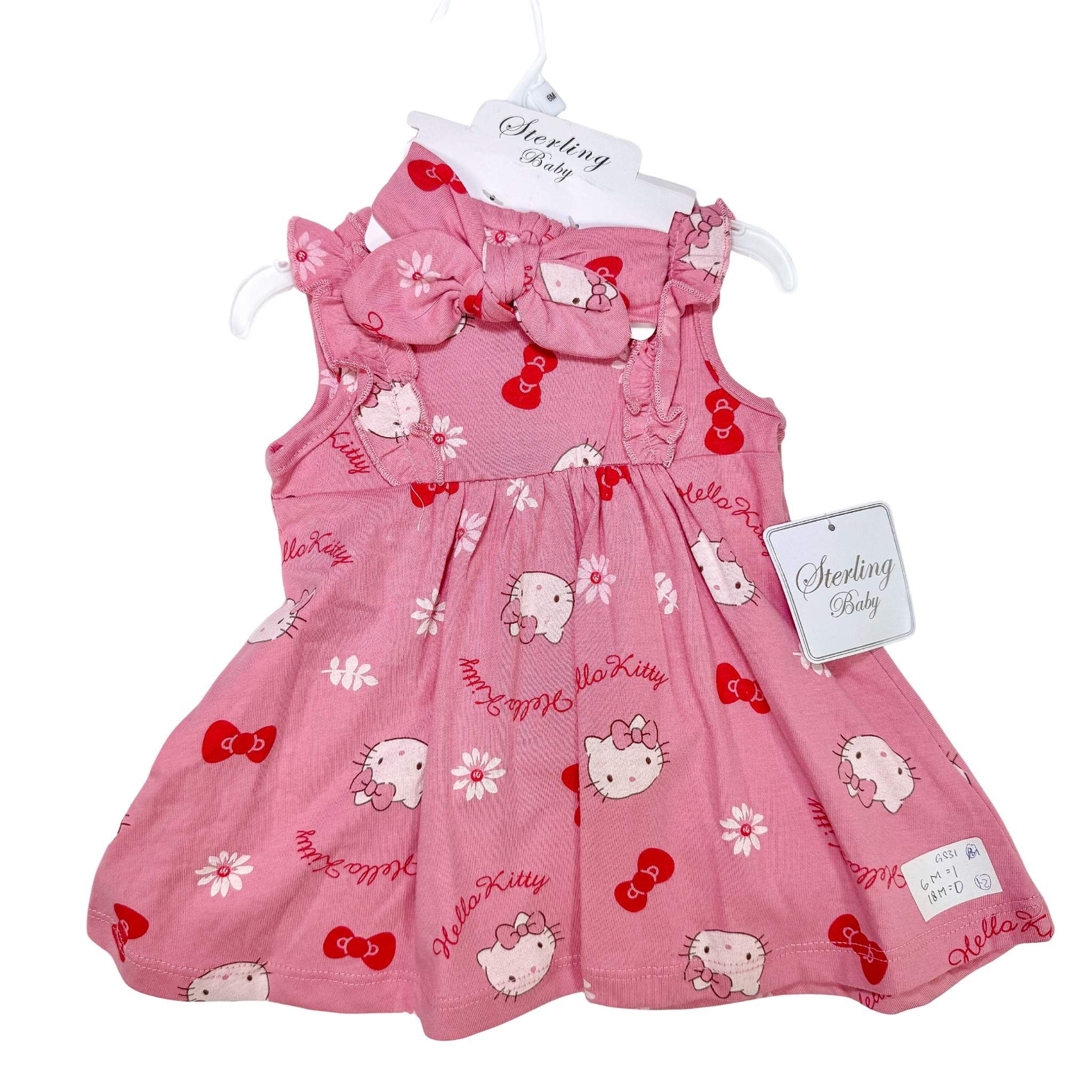 Thea 3 Piece Baby Doll Dress Set - Hot Pink (GS31)
