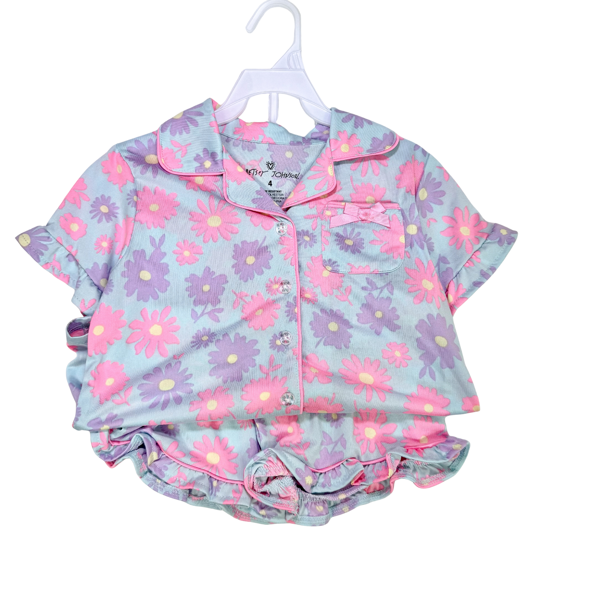Rhea 2 Piece Baby Girl Play Set - Neon Floral (GS61)